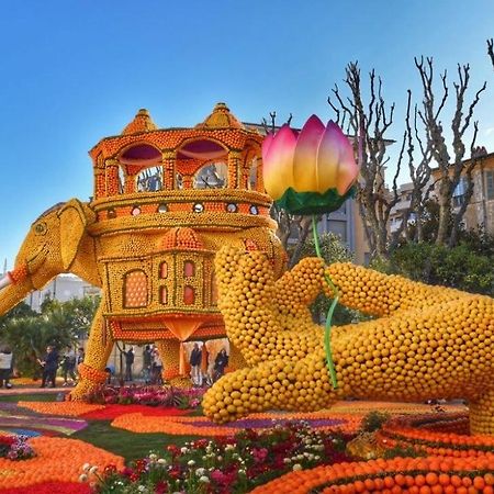 Menton Studio Face Au Jardin Bioves Fetes Des Citrons 3Min De La Mer Apartment Exterior photo